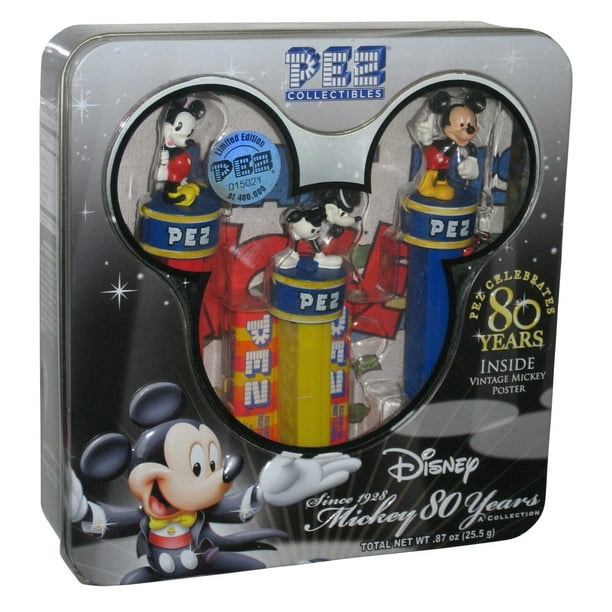 Pez Collectibles Disney Mickey Mouse 80 Years Tin Limited Edition 2007 NEW Z